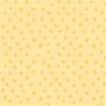Barron Goes Camping - Clothworks - Squiggle Yellow - 20053 - 310