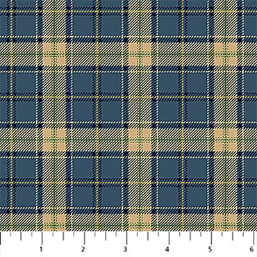 Naturescapes Birchwood - Northcott - 29110 - 45 - Plaid - Dk Blue Multi