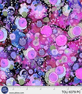 Tree of Life - P & B Textiles - 6379 - Purple  - Abstract Allover