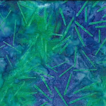 September 2026 - Miscellaneous - QT Fabrics - Batiks - Squared Up  - Fireworks - Blue/Turquoise - B1002