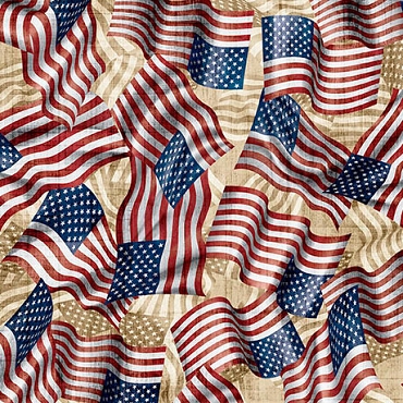 September 2026 - Miscellaneous - QT Fabrics - American Heritage - Wavy Flat - 32299 - cream