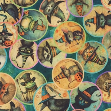September 2026 - Miscellaneous - QT Fabrics - Witchypoo - 31935 - Teal