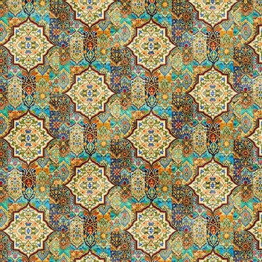 September 2026 - Miscellaneous - QT Fabrics - Medallion Geo - 32261 - sage