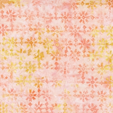 Tonga Batik Blossom Collection - Timeless Treasures - B3317 - Patchwork Star - Apricot