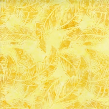 Tonga Batik Blossom Collection - Timeless Treasures - B4069 - Banana Leaves - Yellow