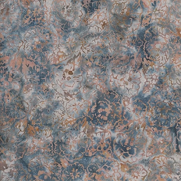 Tonga Batik - Quiltworx - Misty Beaches - B4328 - Packed Flowers  - Riptide