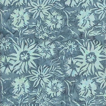Tonga Batik - Quiltworx - Misty Beaches - B8163 - Star Flower - Coast