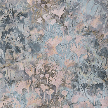 Tonga Batik - Quiltworx - Misty Beaches - B3729 - Shadowy Leaves - Opal