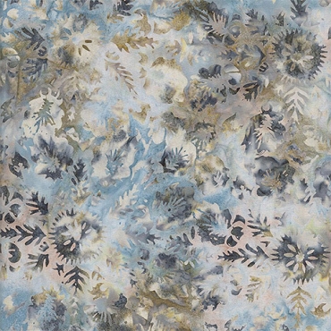 Tonga Batik - Quiltworx - Misty Beaches - B3730 - Water Leaves - Seagrass