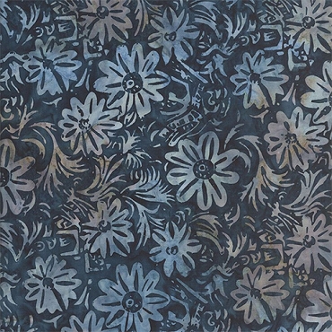 Tonga Batik - Quiltworx - Misty Beaches - B3731 - Spring Floral - Anchor