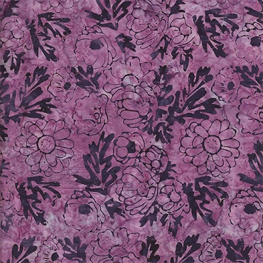 Tonga Batik - Quiltworx - Misty Beaches - B3732 - Harvest Floral - Berry