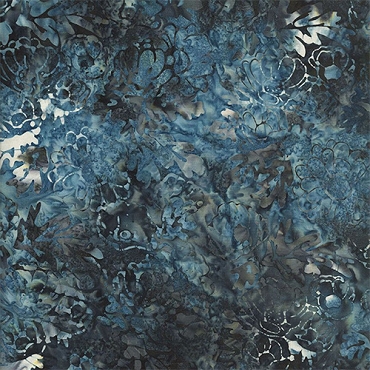 Tonga Batik - Quiltworx - Misty Beaches - B3732 - Harvest Floral - Graphite