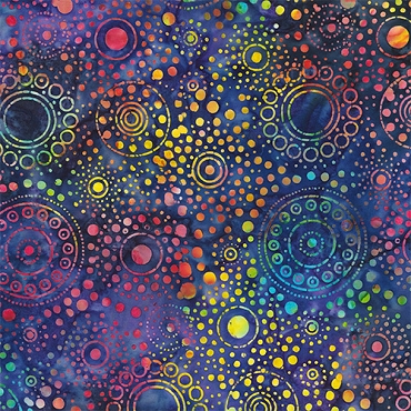 Dotted Artisan Batiks - Robert Kaufman - INDIGO - AMD - 22656 - 62 - Blues
