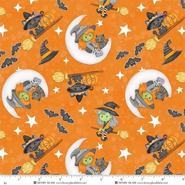 Moonlight Mischief  - Glow - Henry Glass - 2560 - 33 - Orange